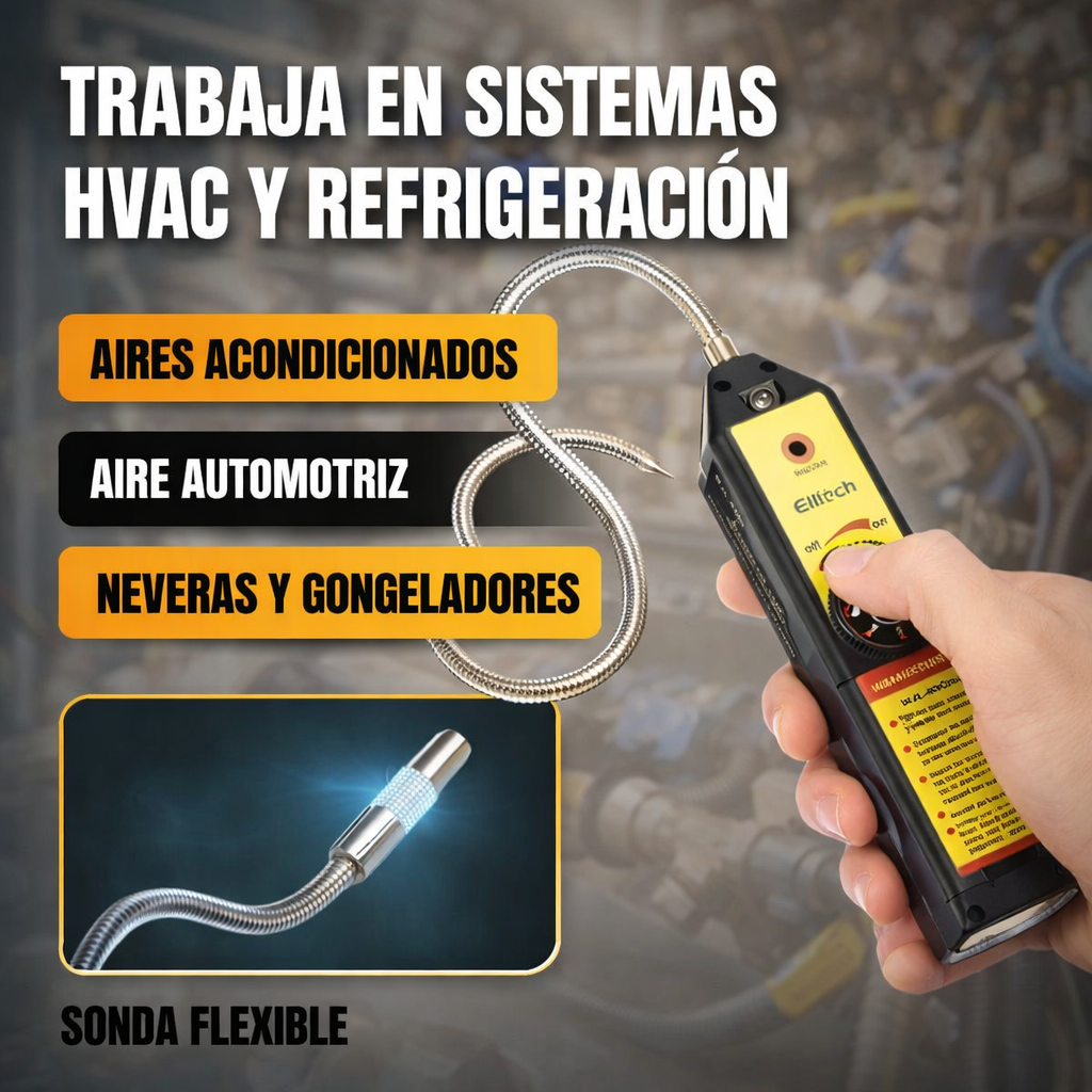 Detector de Fugas de Gas Halógeno