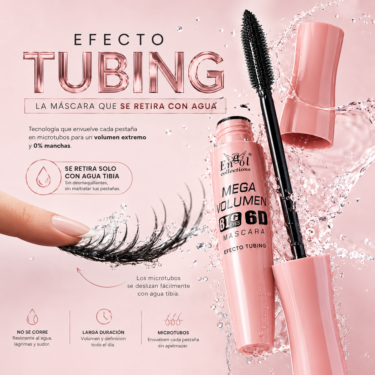 Pestañina Efecto Tubing 6D👁️Máximo Volumen y Retirado con Agua