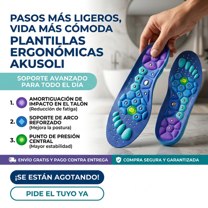 Plantilla magnética de acupresión