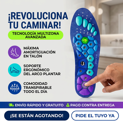 Plantilla magnética de acupresión